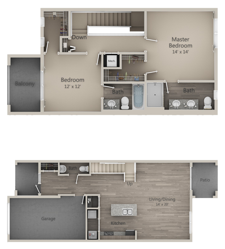 2D Floor Plan for Egret