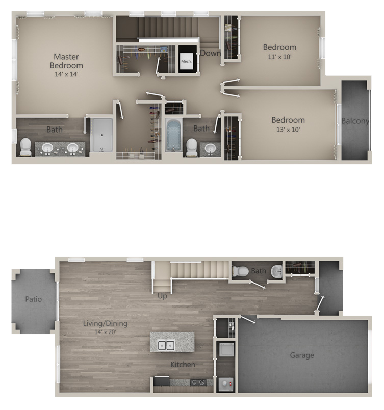 2D Floor Plan for Heron